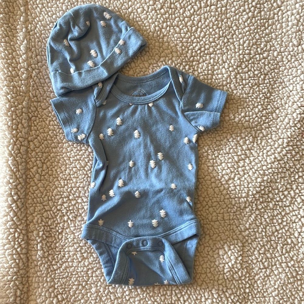 Boys Onesie and Hat